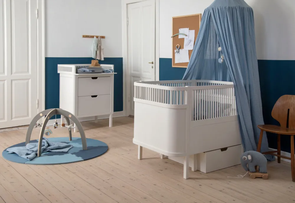 Sebra Puslebord med skuffer - hvid FSC®-Børn Pusleborde|Pusleborde