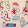 Goki Puslespil, hos læge- Puslespil
