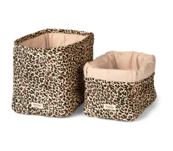 MarMar Copenhagen Quiltede kurve. 2 stk, Brown Leo-Børn Pusleopbevaring