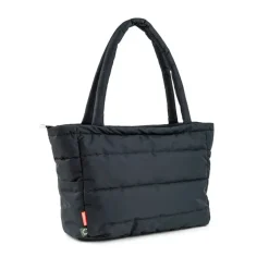 Done By Deer Quiltet pusle tote bag - Sort- Pusletasker & Transporttasker