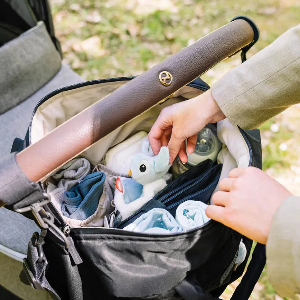 Done By Deer Quiltet pusletaske - Sort- Pusletasker & Transporttasker