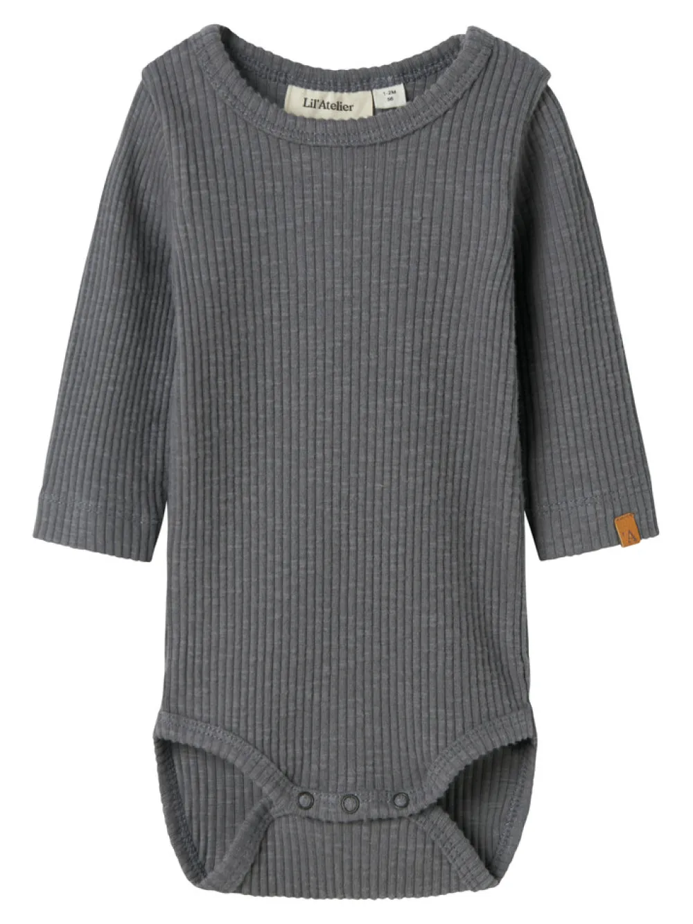 Lil' Atelier Rajo ls slim body - POPPY SEED- Bodystocking Langærmet