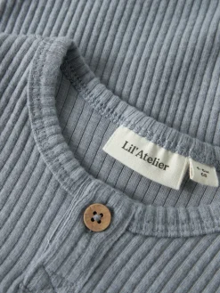 Lil' Atelier Rajo Mal Langærmet Body - Tradewinds- Bodystocking Langærmet