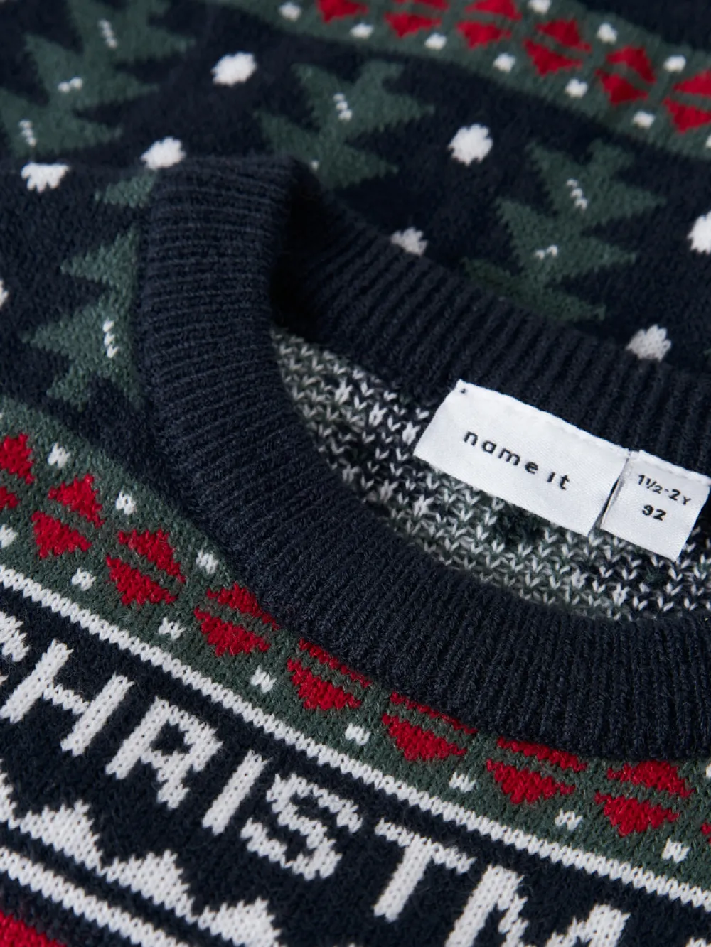 NAME IT Rastokka Striksweater - Dark Sapphire- Juletøj|Cardigans, Veste & Trøjer