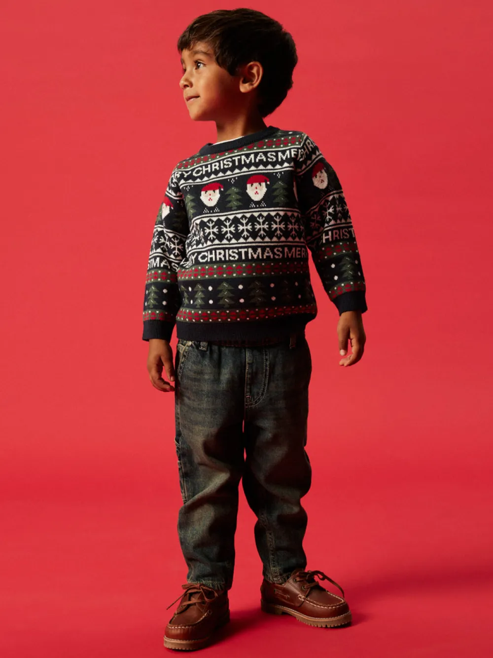 NAME IT Rastokka Striksweater - Dark Sapphire- Juletøj|Cardigans, Veste & Trøjer