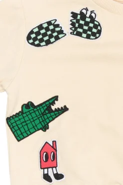 The New Siblings Raymond Sweatshirt - GARDENIA- Cardigans, Veste & Trøjer