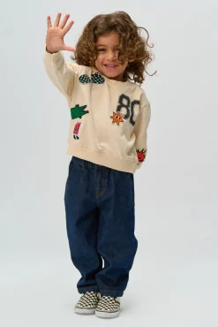 The New Siblings Raymond Sweatshirt - GARDENIA- Cardigans, Veste & Trøjer