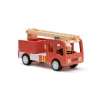 Kids Concept Rød Brandbil i træ med 3 brandmænd- Legetøjsbiler