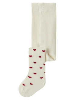 Lil' Atelier Reba Len Strømpebukser - Turtledove- Strømpebukser