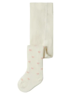 Lil' Atelier Reba Len Strømpebukser - Turtledove- Strømpebukser