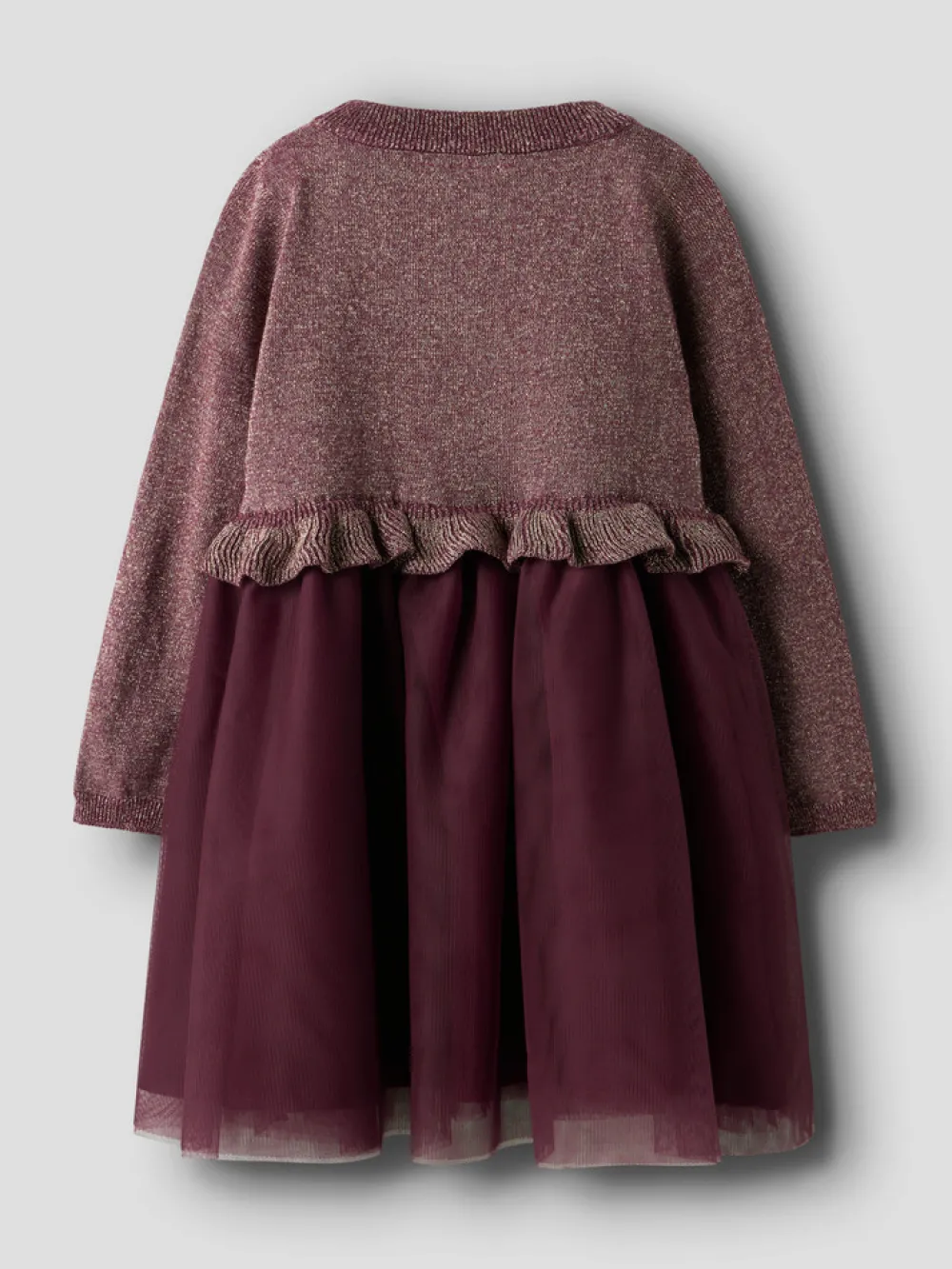 NAME IT Refraja Strikket Kjole - Burgundy- Juletøj|Kjoler