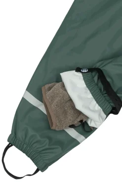 Mikk-Line Regnsæt m. Fleece - Balsam green- Regntøj