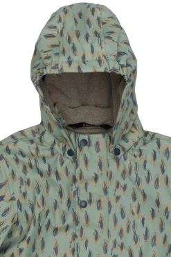 Mikk-Line Regnsæt m. Fleece - Iceberg green- Regntøj