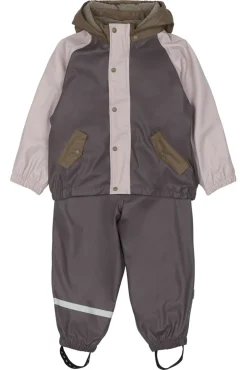 Mikk-Line Regnsæt m. Fleece - Sparrow- Regntøj