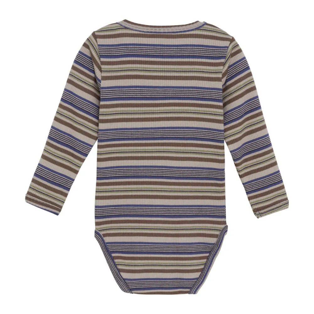 Minymo Rib Body Langærmet - 7021- Bodystocking Langærmet