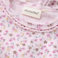 Minymo Rib Body Langærmet - 5607- Bodystocking Langærmet