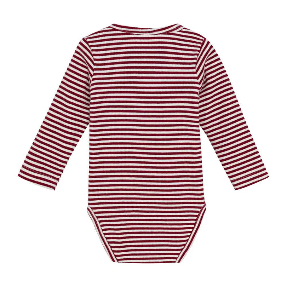Minymo Rib Body Langærmet - 4988- Bodystocking Langærmet