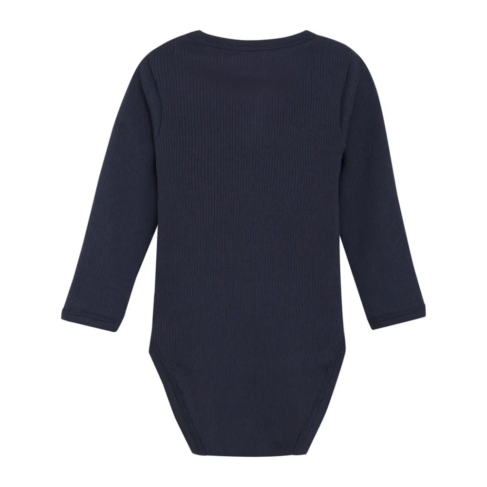 Minymo Rib Body Langærmet - 7021- Bodystocking Langærmet