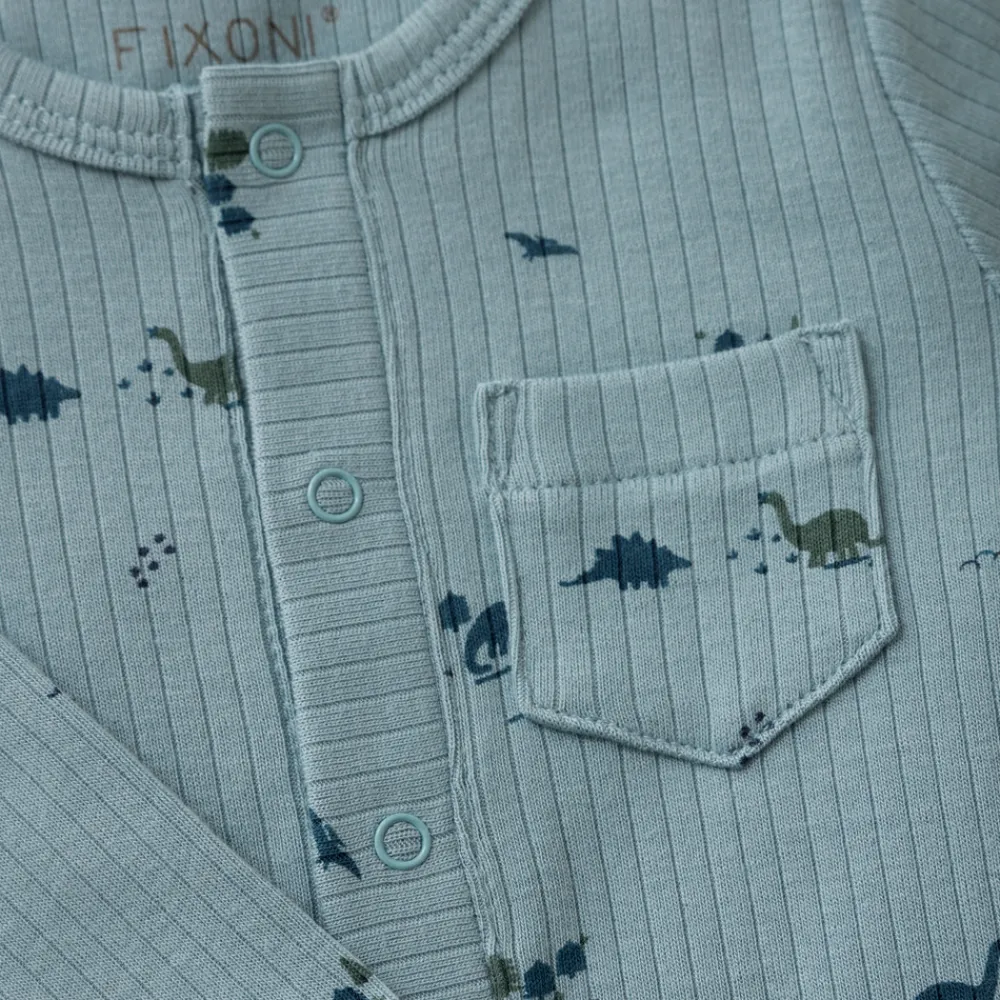 Fixoni Rib Romper Langærmet - 7117- Heldragter U. Fod