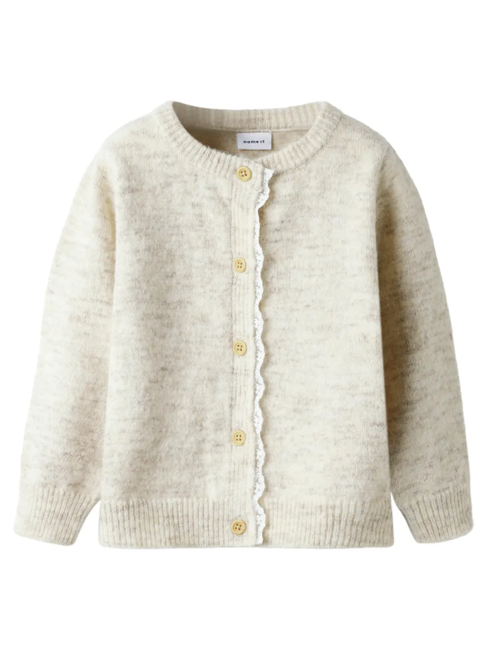 NAME IT Rikimmi Strikket Cardigan - Peyote Melange- Juletøj|Cardigans, Veste & Trøjer