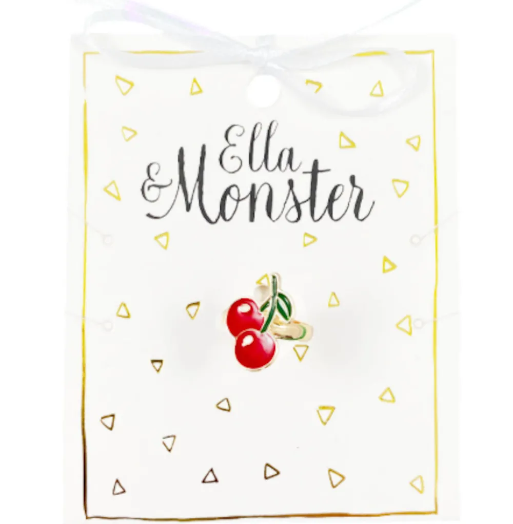 Ella & Monster Ring Cherry- Festtøj & Tilbehør