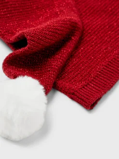 NAME IT Rinjaha strik hue - RED DAHLIA- Juletøj