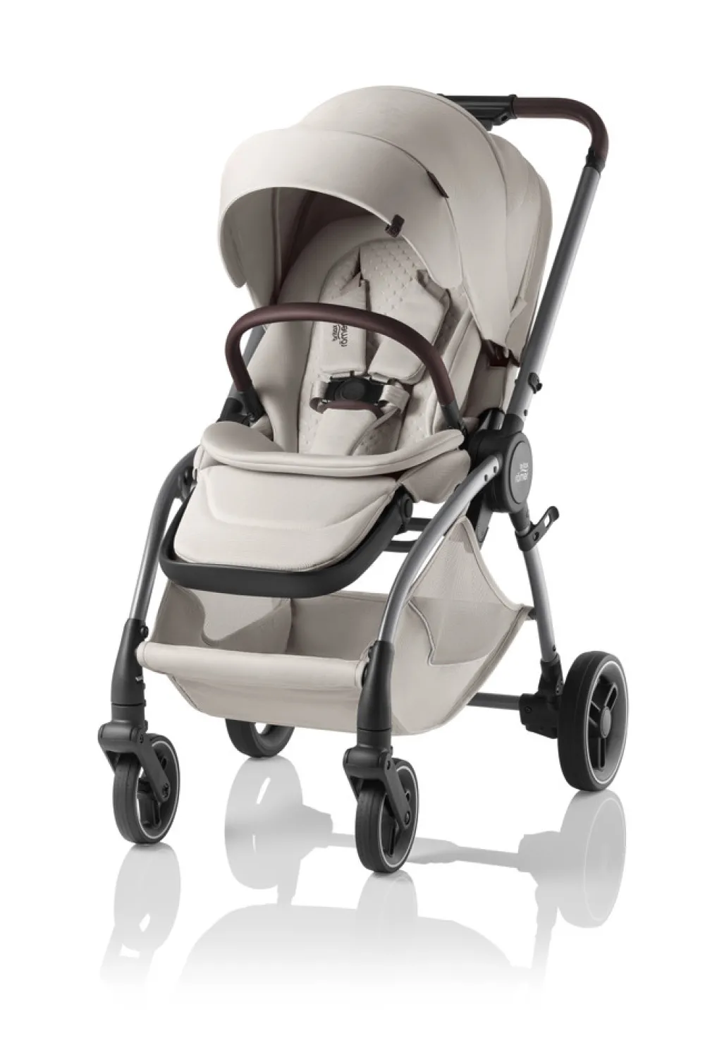 Britax Römer Rio Lux - Soft Taupe- Klapvogne Med Flade Sæder