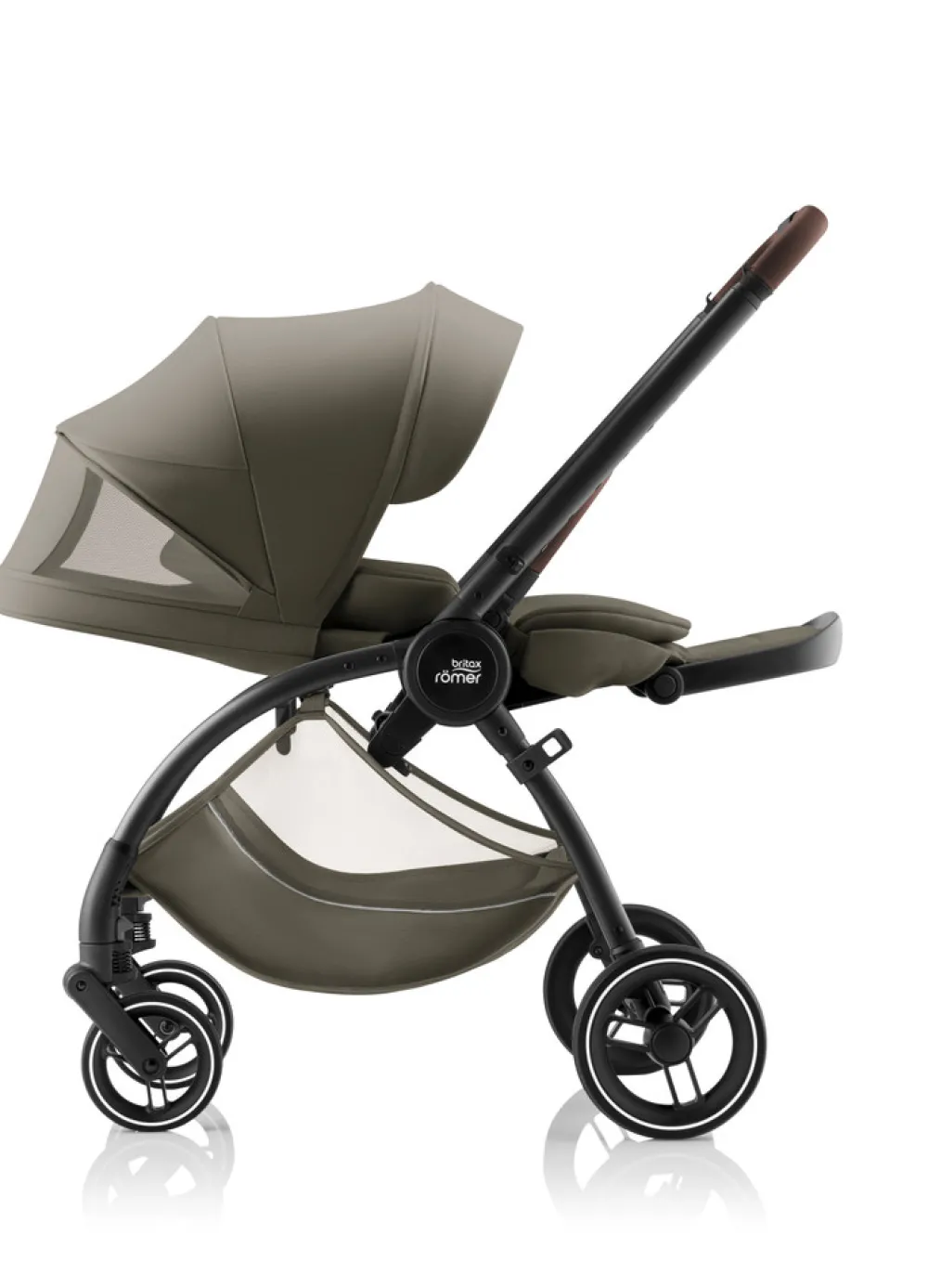 Britax Römer Rio Lux - Urban Olive- Klapvogne Med Flade Sæder