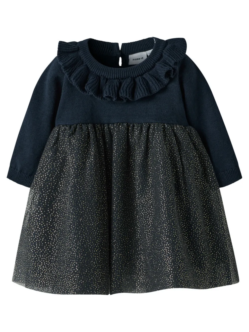 NAME IT Rolia Strikket Kjole - Navy Blazer- Juletøj|Kjoler