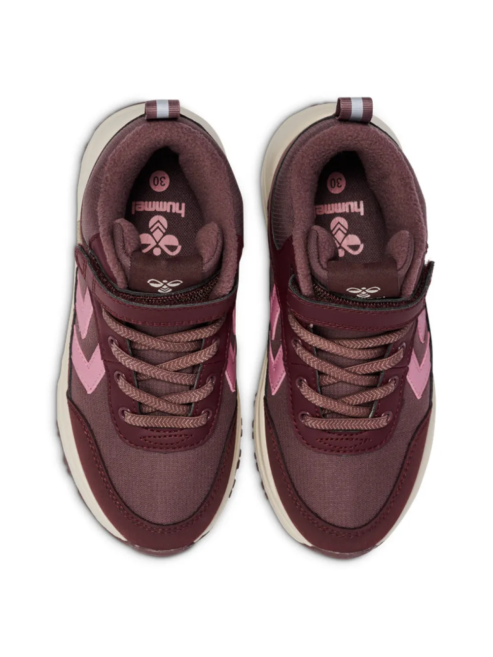 hummel Root Tex Jr - Vineyard wine- Sneakers Med Velcro