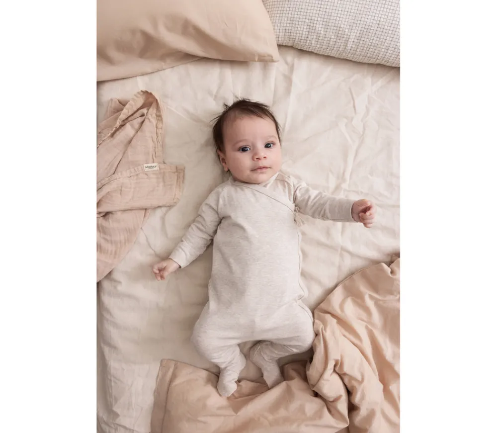 MarMar Copenhagen Rubetta Romper - Light beige melange- Heldragter M. Fod