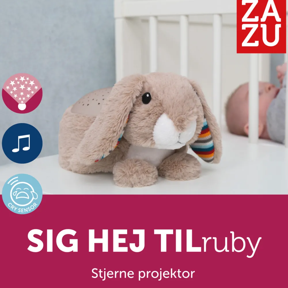 ZAZU RUBY Musical Projector-Børn White Noise Og Højtalere|Lamper