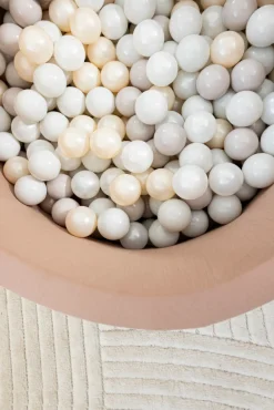 BeKids Rundt Boldbassin med 200 bolde- Cafe Latte- Boldbassiner & Tilbehør