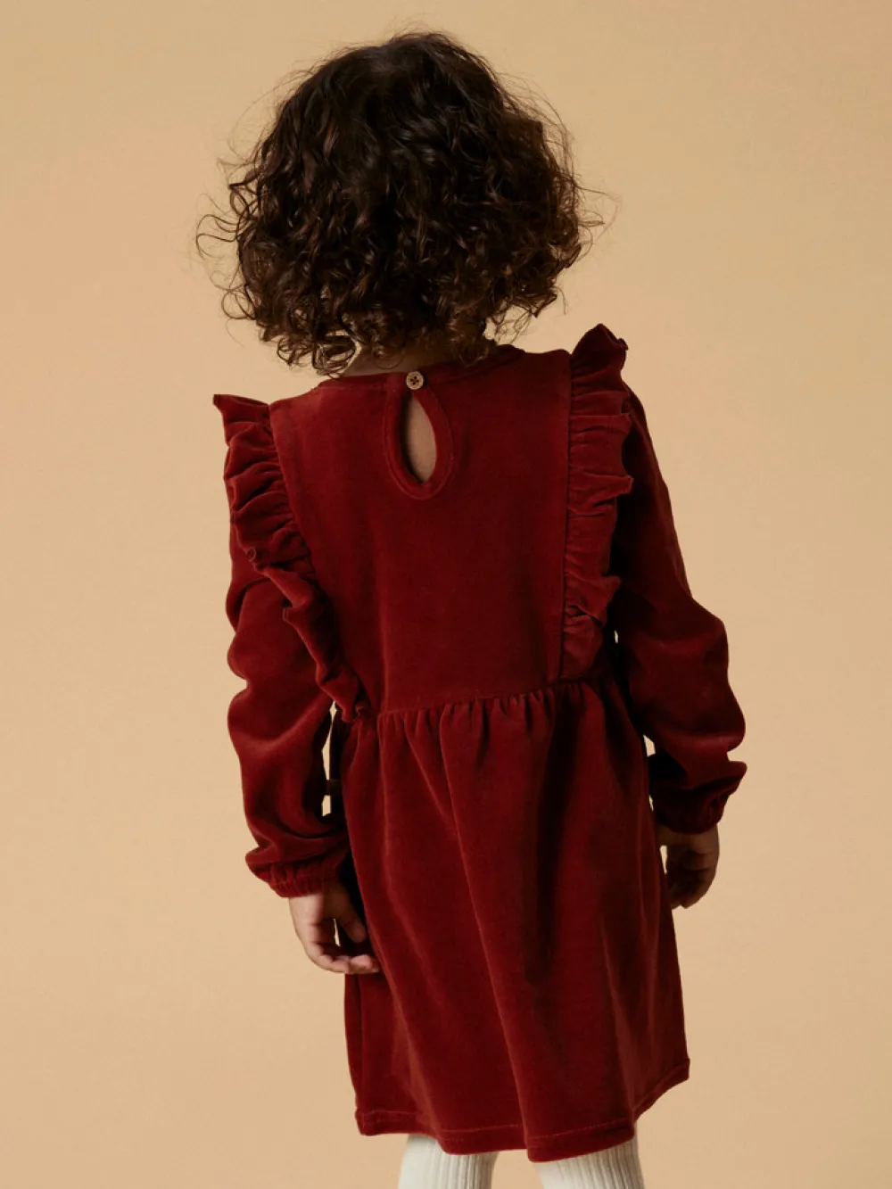 Lil' Atelier Saga Sag Kjole - Red Dahlia- Juletøj|Kjoler