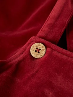 Lil' Atelier Saga Sag Loose Smækbukser - Red Dahlia- Juletøj|Smækbukser & Buksedragter