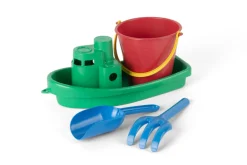 DanToy Sandsæt med grøn båd RECYCLED- Leg I Haven