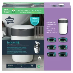 Tommee Tippee Sangenic Twist & Click 1+6 refil- Pusleudstyr Diverse