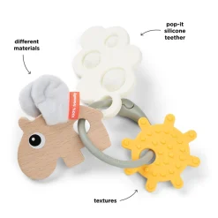 Done By Deer Sanse- & aktivitetsring Happy clouds Farvemix- Bideringe & Rangler|Aktivitetslegetøj