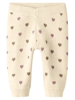 Lil' Atelier Saran Hjerte Srikbukser - Turtledove- Bukser
