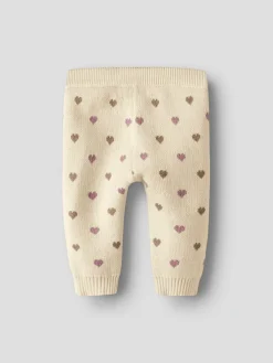 Lil' Atelier Saran Hjerte Srikbukser - Turtledove- Bukser