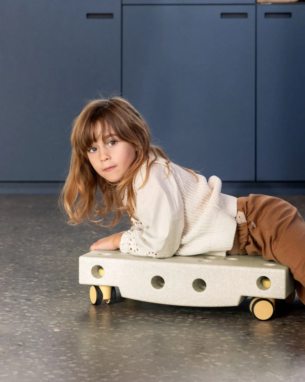 MODU Scooter board Sand Grey / Honey Yellow- Store Byggesæt|Tumlemøbler