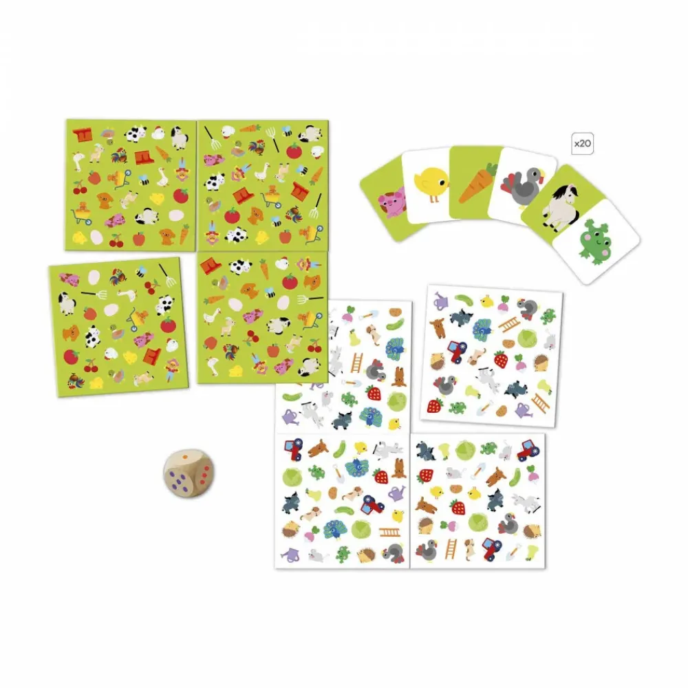 Janod Seek & Find - The Farm- Bingo & Huskespil