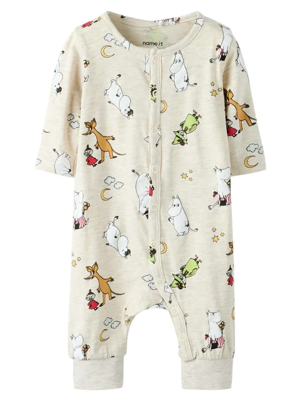 NAME IT Selper Moomin Natdragt - Peyote Melange- Nattøj & Natkjoler