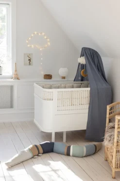 Sebra Sengehimmel, forest lake blue-Børn Sengehimler & Himmelpinde