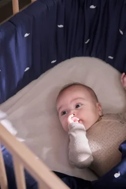 Filibabba Sengerand - Midnight og broderet Christian hval-Børn Sengerande