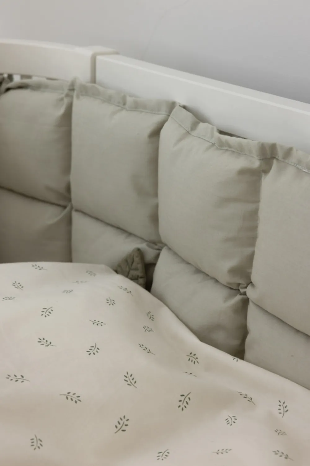 Sebra Sengerand, kapok, halv længde, mist green-Børn Sengerande