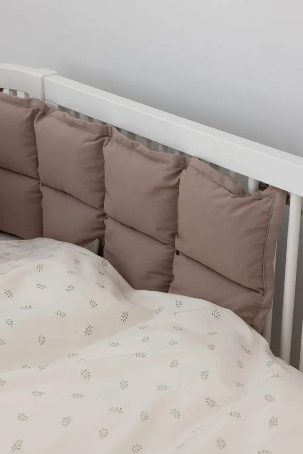 Sebra Sengerand, kapok, halv længde, jetty beige-Børn Sengerande