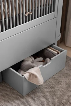 Sebra Sengeskuffen Stone grå - FSC-Børn Tremmesenge