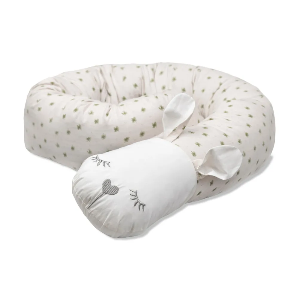 VINTER & BLOOM Sengeslange - Beige/firkløver-Børn Sengerande