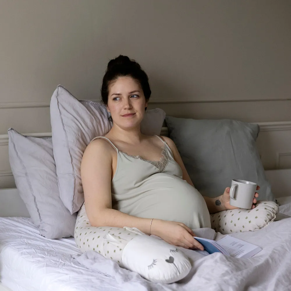 VINTER & BLOOM Sengeslange - Beige/firkløver-Børn Sengerande